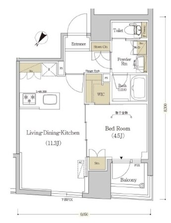 アーバネックス日本橋水天宮の物件間取画像